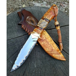 ЗОЛОТИЙ СКОРПІОН ІІ ніж ручної роботи ПАВЛА ГОНЧАРЕНКА, сталь - CPM® к110™  в ламінаті n690 через мідь, 61 HRC. Photo 3